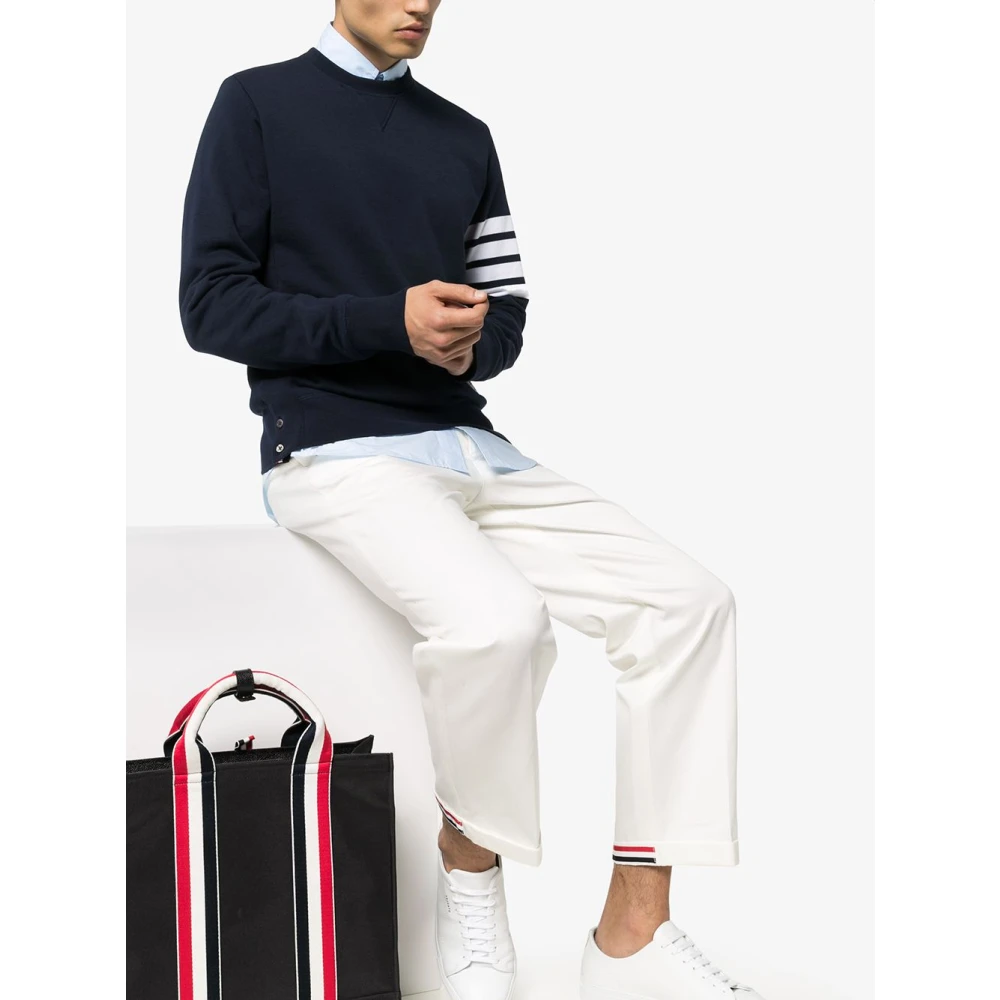 Thom Browne Stijlvolle Truien voor Heren Blue Heren