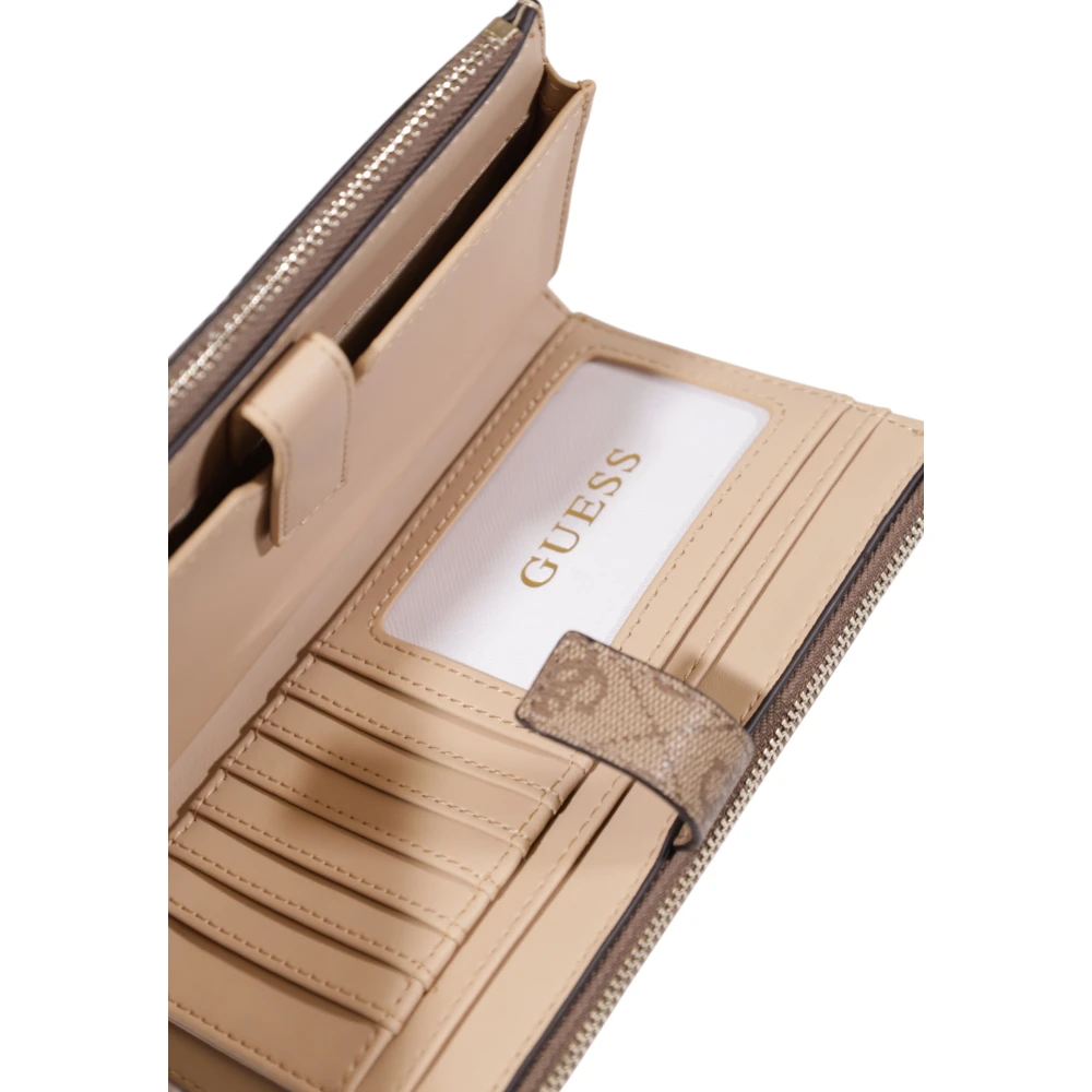 Guess Damesportemonnee van polyurethaan uit collectie Brown Dames