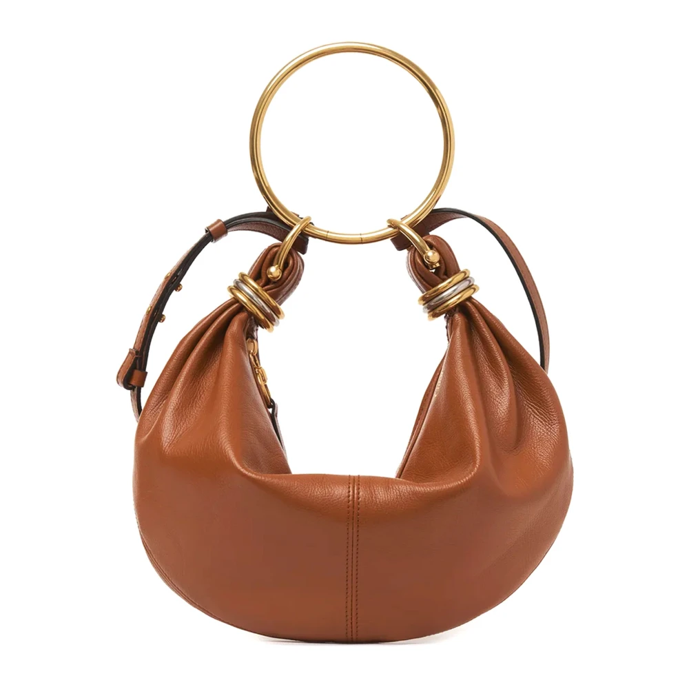 Chloé Leren Hobo Tas met Afneembaar Handvat Brown Dames