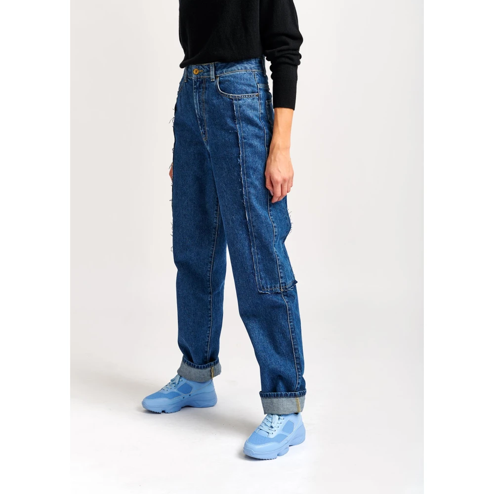 Essentiel Antwerp Ruimvallende spijkerbroek Blue Dames