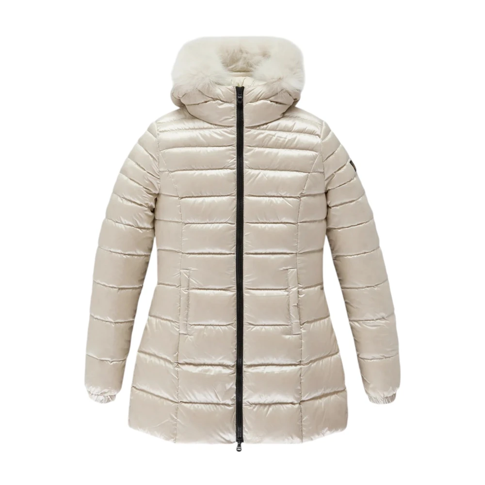 RefrigiWear Lange Mead Bontjas White Dames