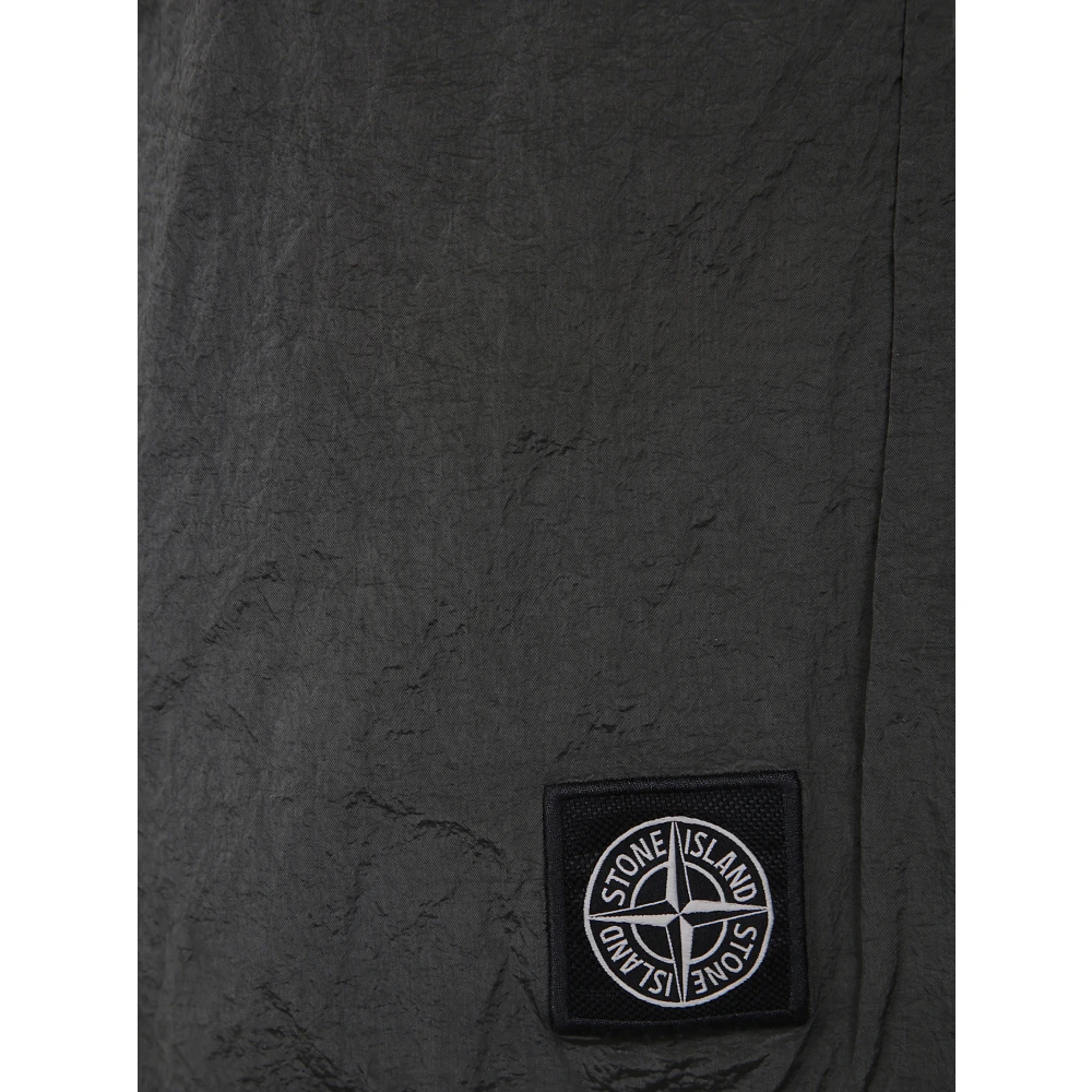 Stone Island Casual Denim Shorts voor Mannen Green Heren