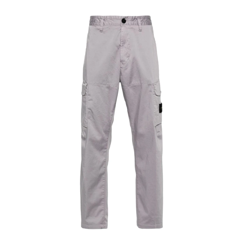 Stone Island Cargo Elastische Broek Gray Heren