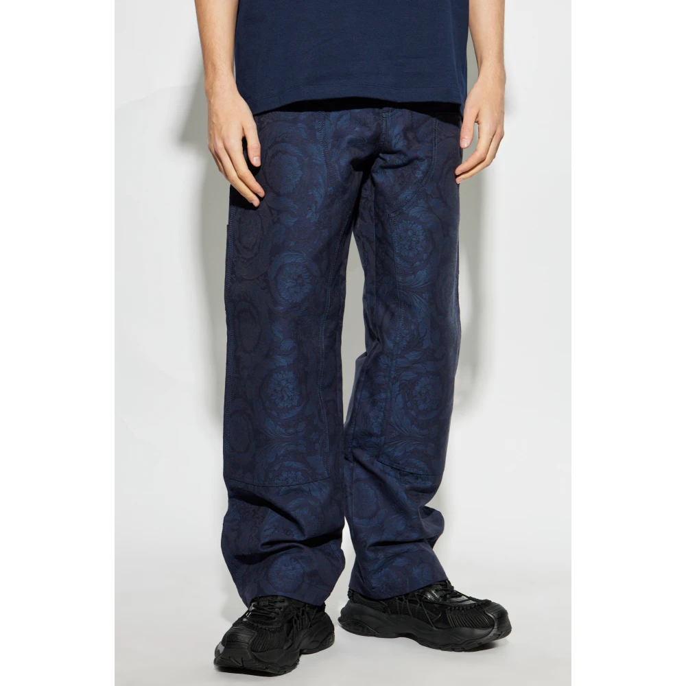 Versace Cargobroek Blue Heren