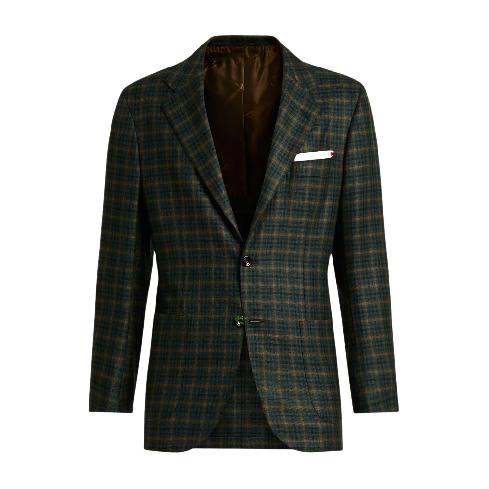 Kiton - Jackets > Blazers - Green - Kiton - Modalova