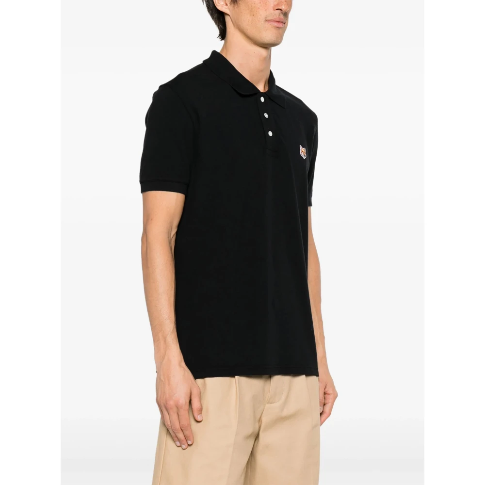 Maison Kitsuné Polo Shirts Black Heren