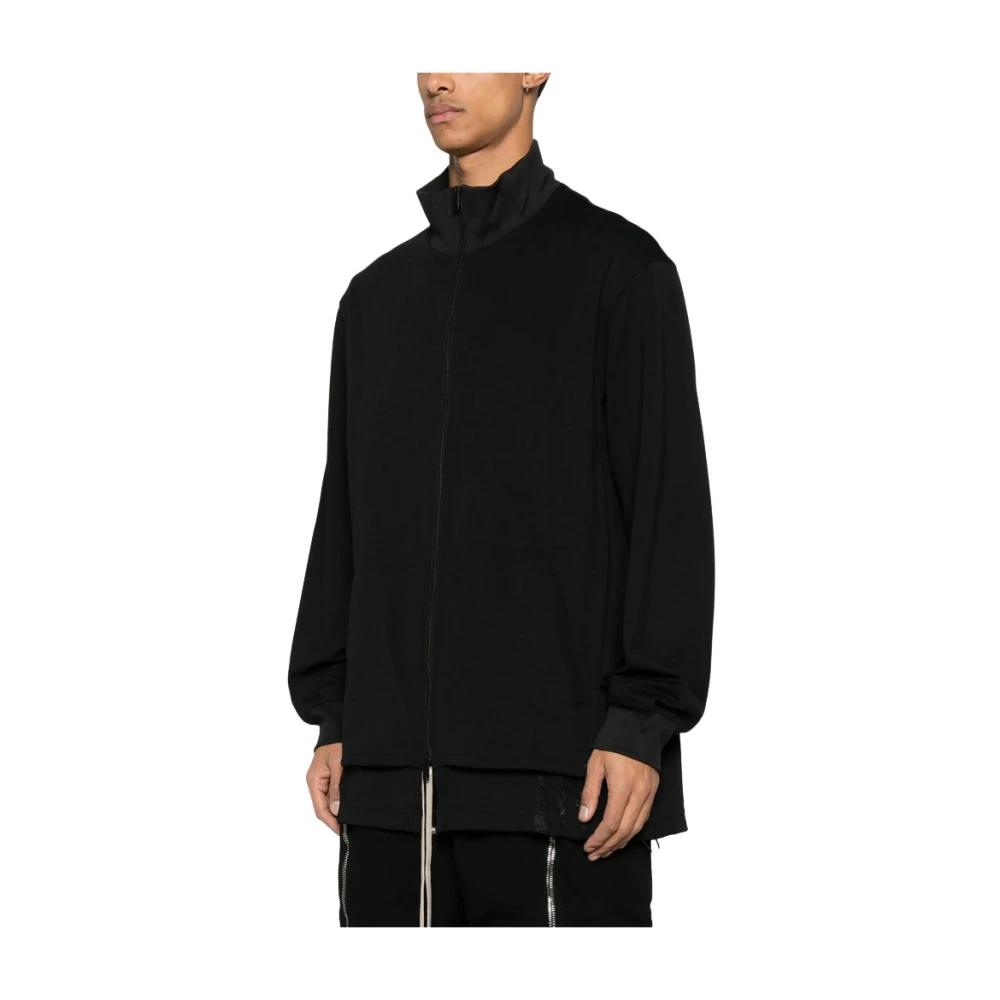 Y-3 Zwarte Sweatshirt met Ritssluiting en Afneembare Panelen Black Heren