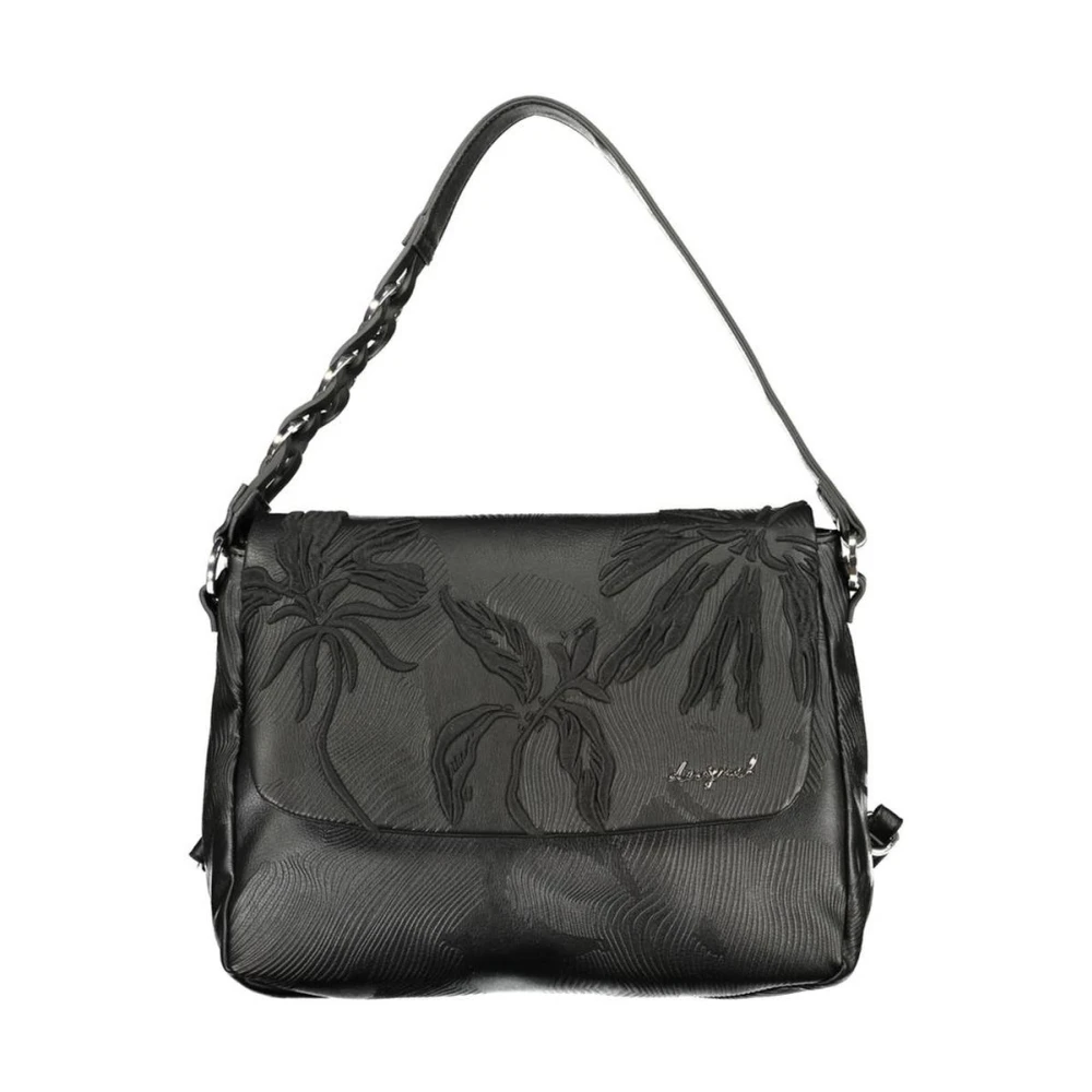 Desigual Donna Nero - Borsa A Mano Trasformabile In Zaino Con Tasche Multiple - Bags - One Size - Immagine 5