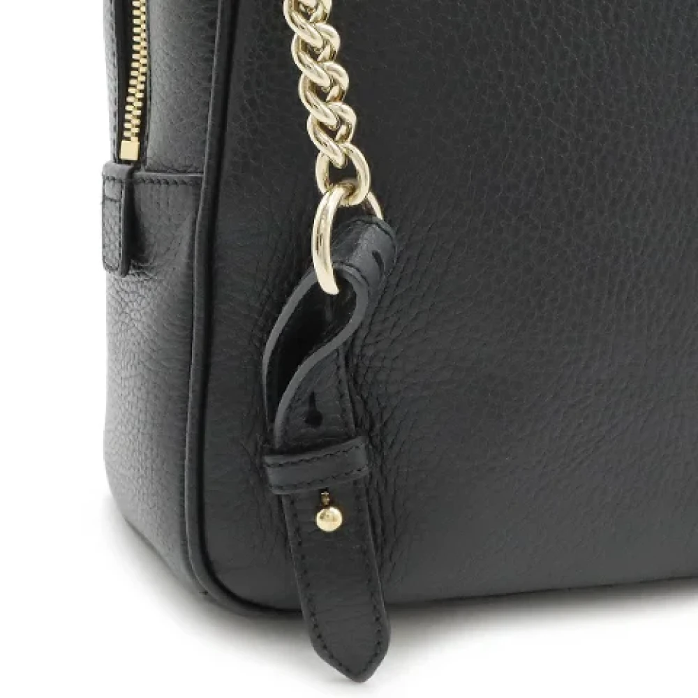 Gucci Vintage Pre-owned Leather backpacks Black Dames