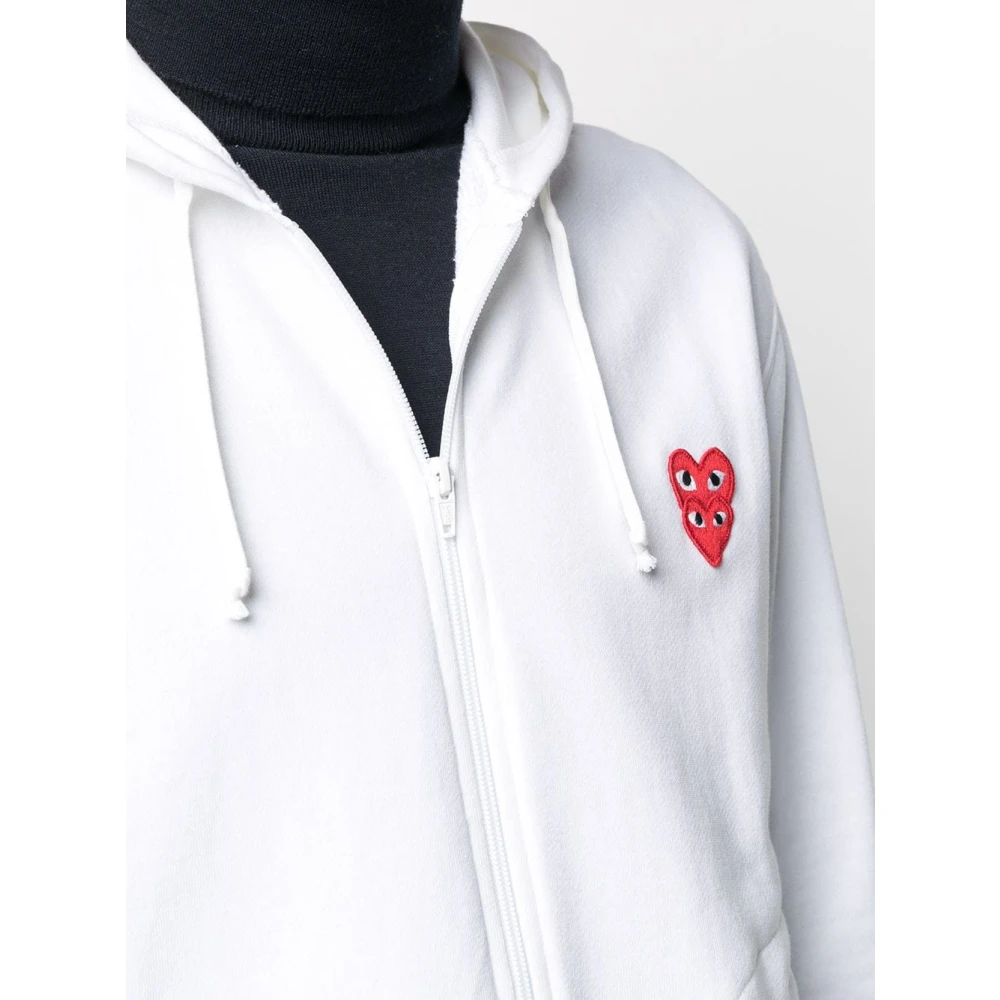 Comme des Garçons Play Stijlvolle Heren Sweatshirt White Heren