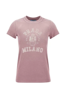 Rosa Logotyp T-shirt för kvinnor