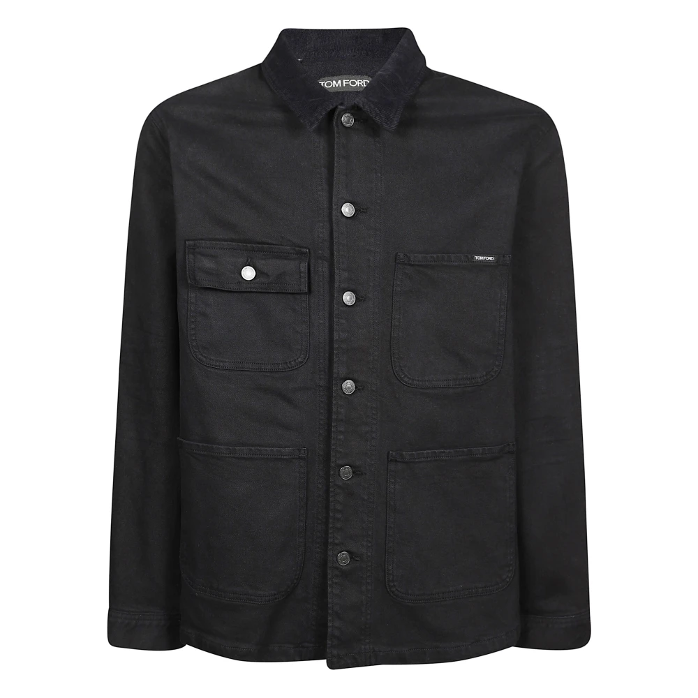 Tom Ford , Denim Jackets, Male, Blue, L, Denim Jacket