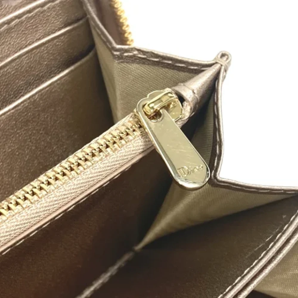 Dior Vintage Pre-owned Leather wallets Yellow Dames