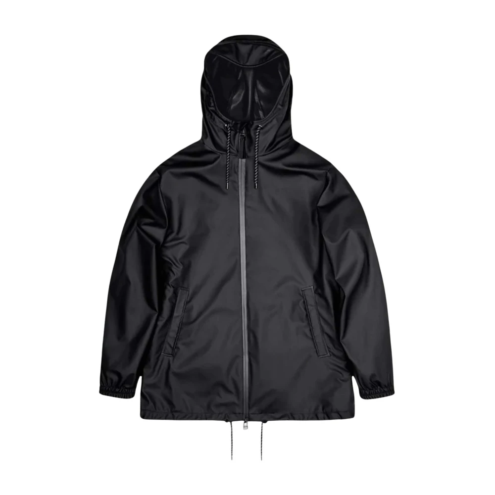 Rains Women's Black Rain Jackets, S, Storm Breaker Waterproof Jacket
