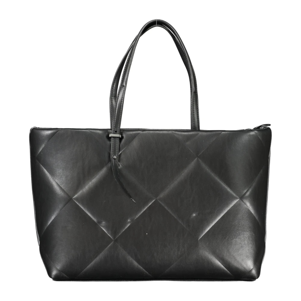 Calvin Klein Zwarte schoudertas met verstelbare handvatten Black Dames
