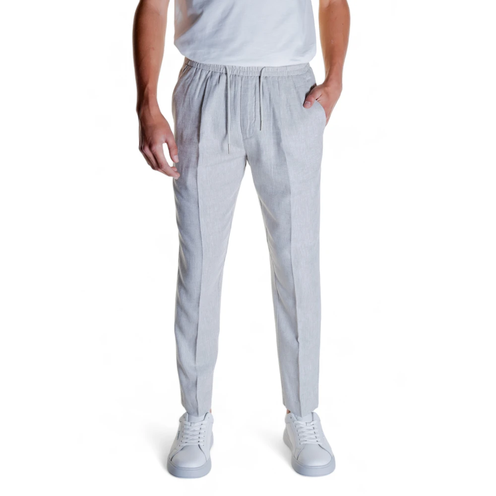 Antony Morato Heren Linnenmix Broek Beige Heren
