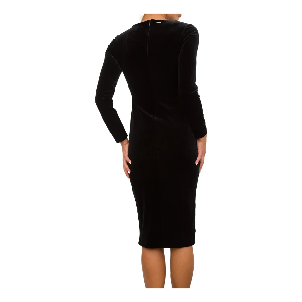 Armani Exchange Elegante Zwarte Jurk Black Dames