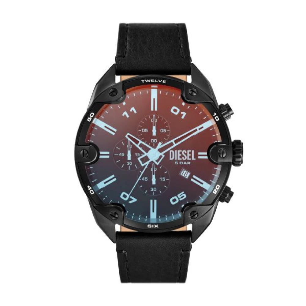 Diesel Uomo Nero Accessori, Taglia Unica, New,