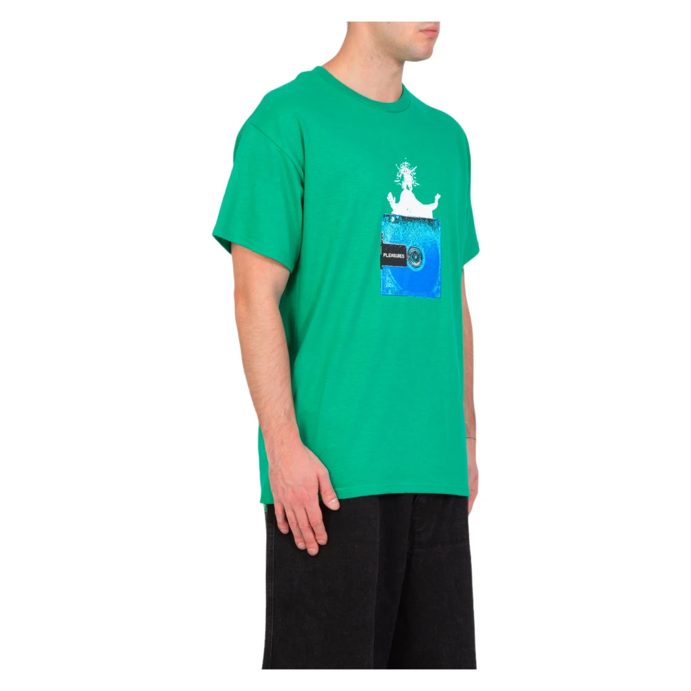 Pleasures Groene Opera Tee Shirt Green Heren