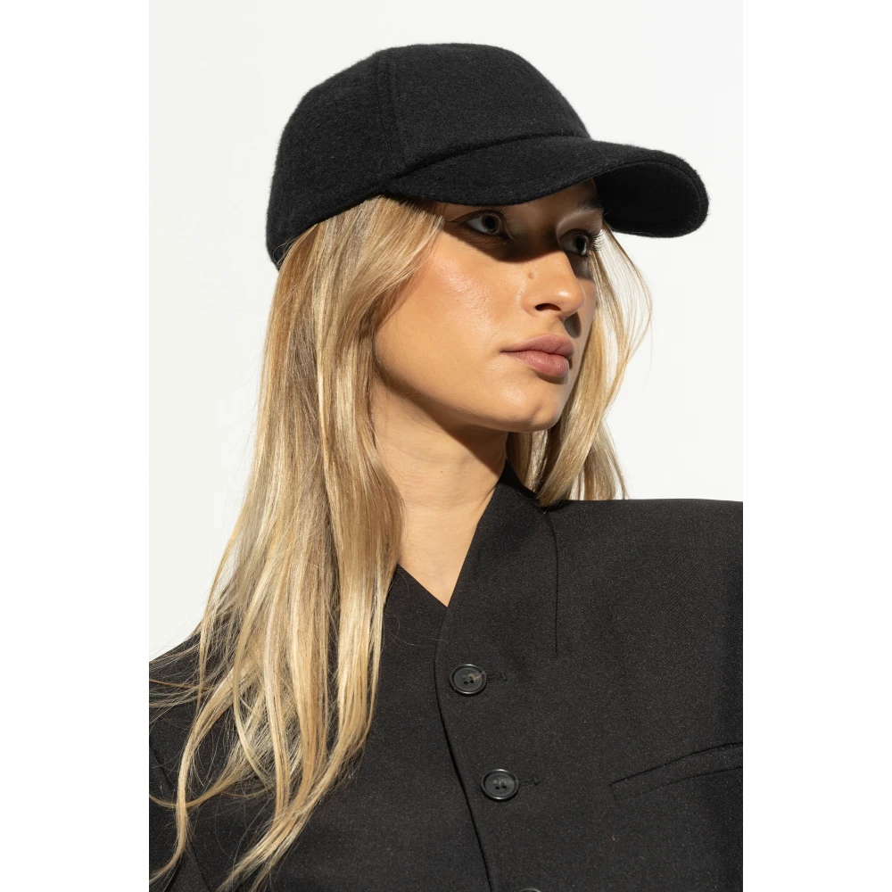 Saint Laurent Kasjmier baseballpet Black Dames