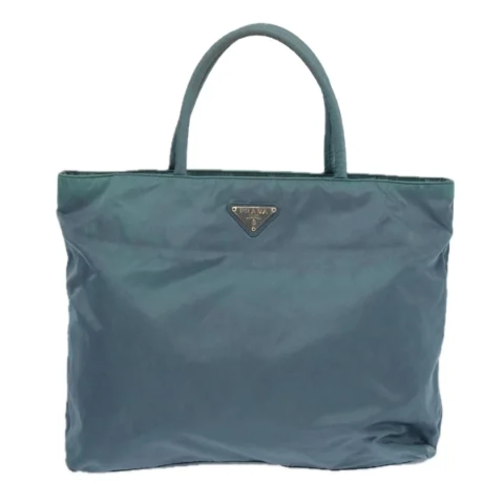 Prada Vintage Pre-owned Canvas totes Blue Dames