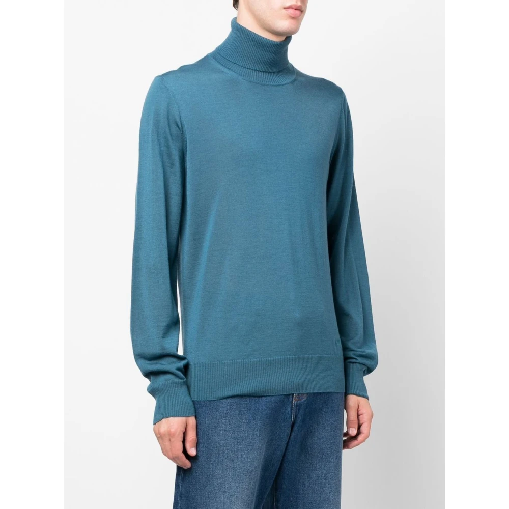 Emporio Armani Italiaanse Fijngebreide Coltrui Green Heren
