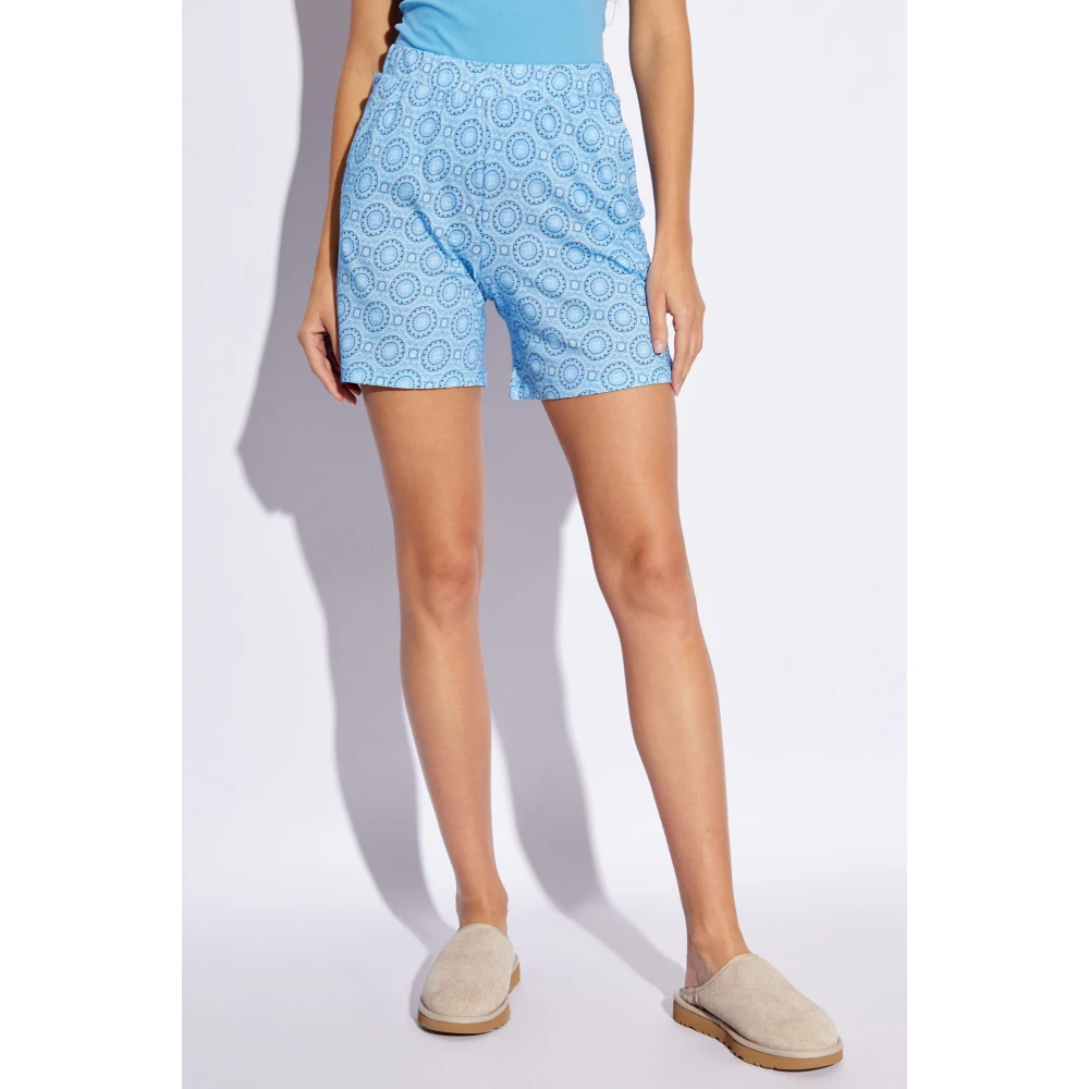 Hanro Gestreepte shorts Blue Dames