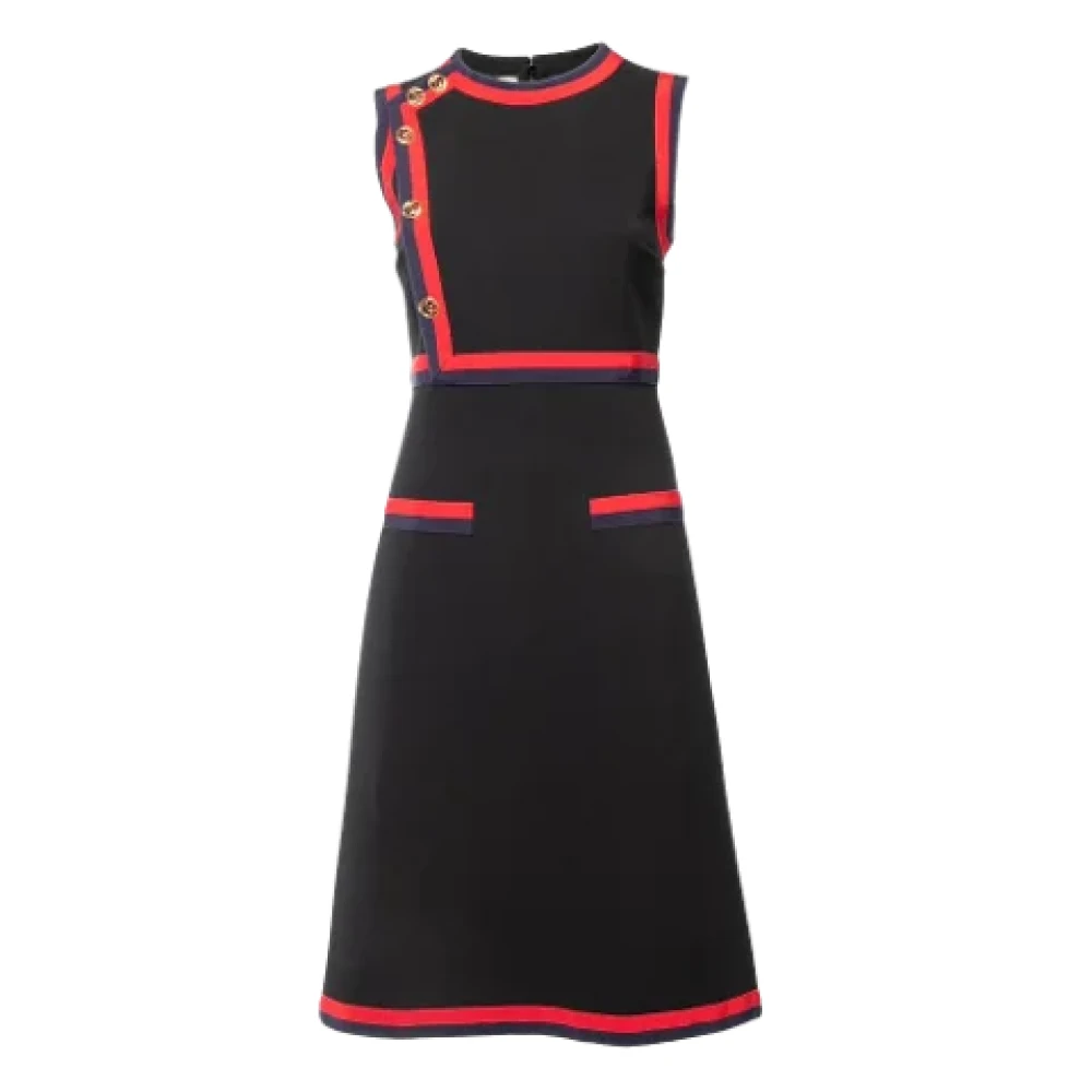 Gucci Vintage Pre-owned Fabric dresses Black Dames
