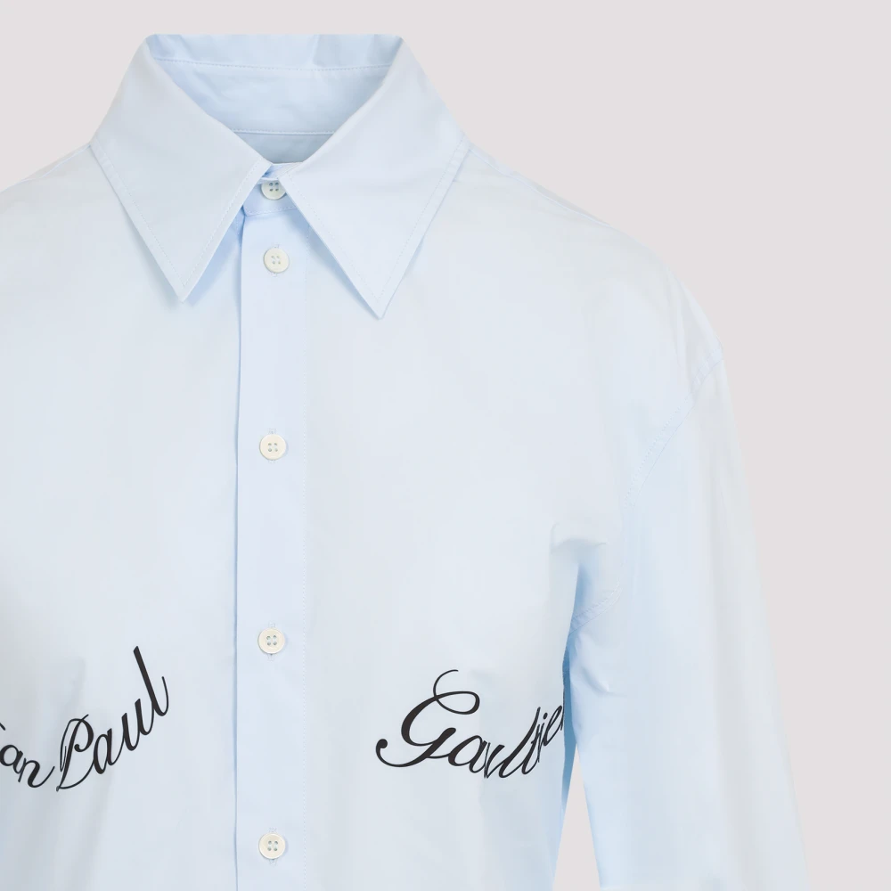 Jean Paul Gaultier Babyblue Shirt met Stijl Blue Dames