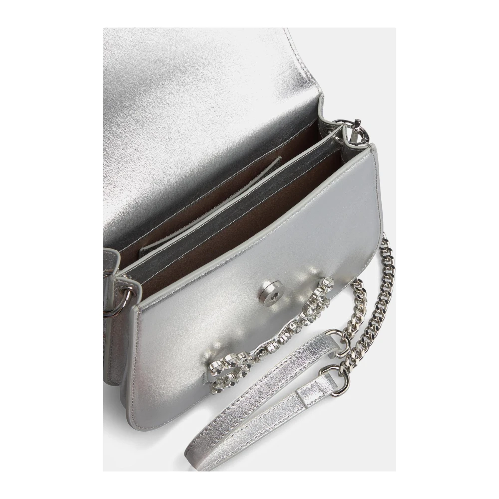 Alma en Pena Strass gesp clutch tas Gray Dames
