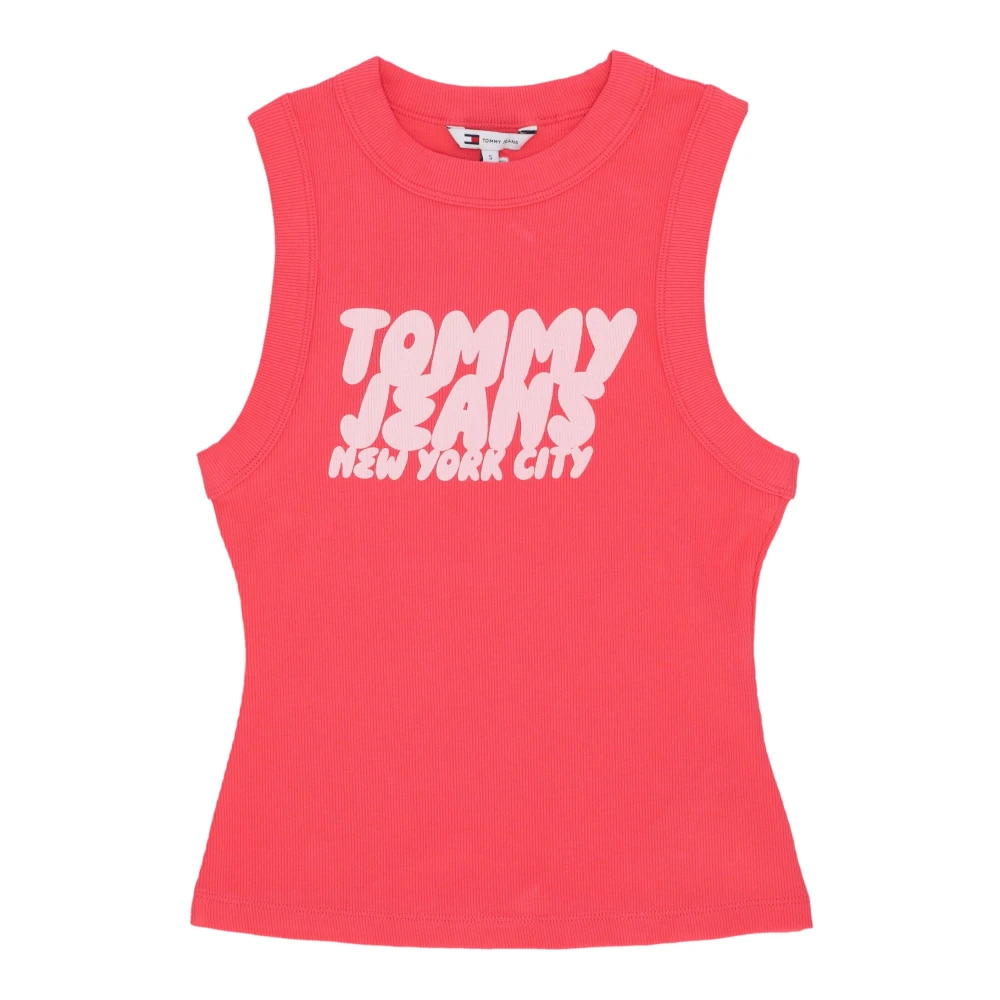 Tommy Hilfiger Women's Pink Bubble Tank Top Amour