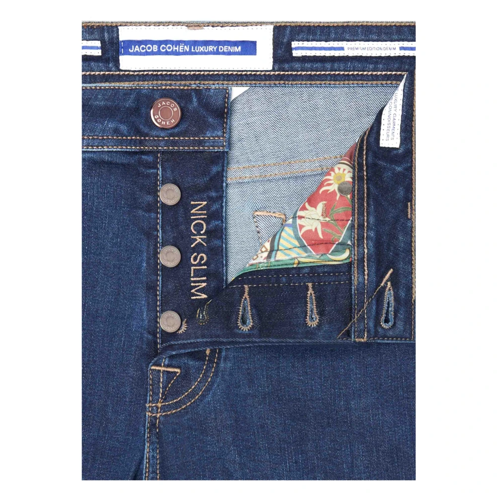 Jacob Cohën Slim Fit Denim Jeans Pollock Model Blue Heren