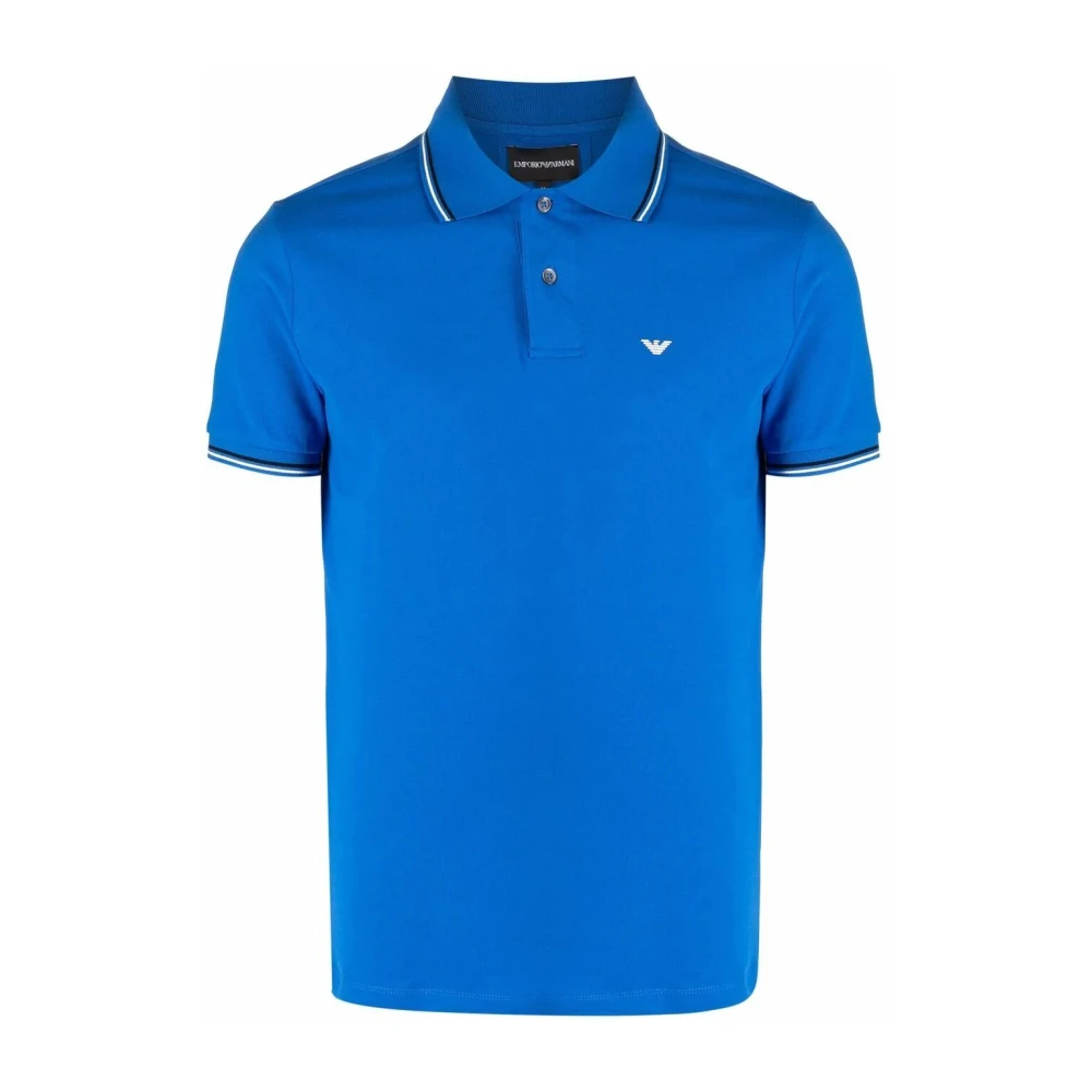Emporio Armani Polo Shirts Blue Heren