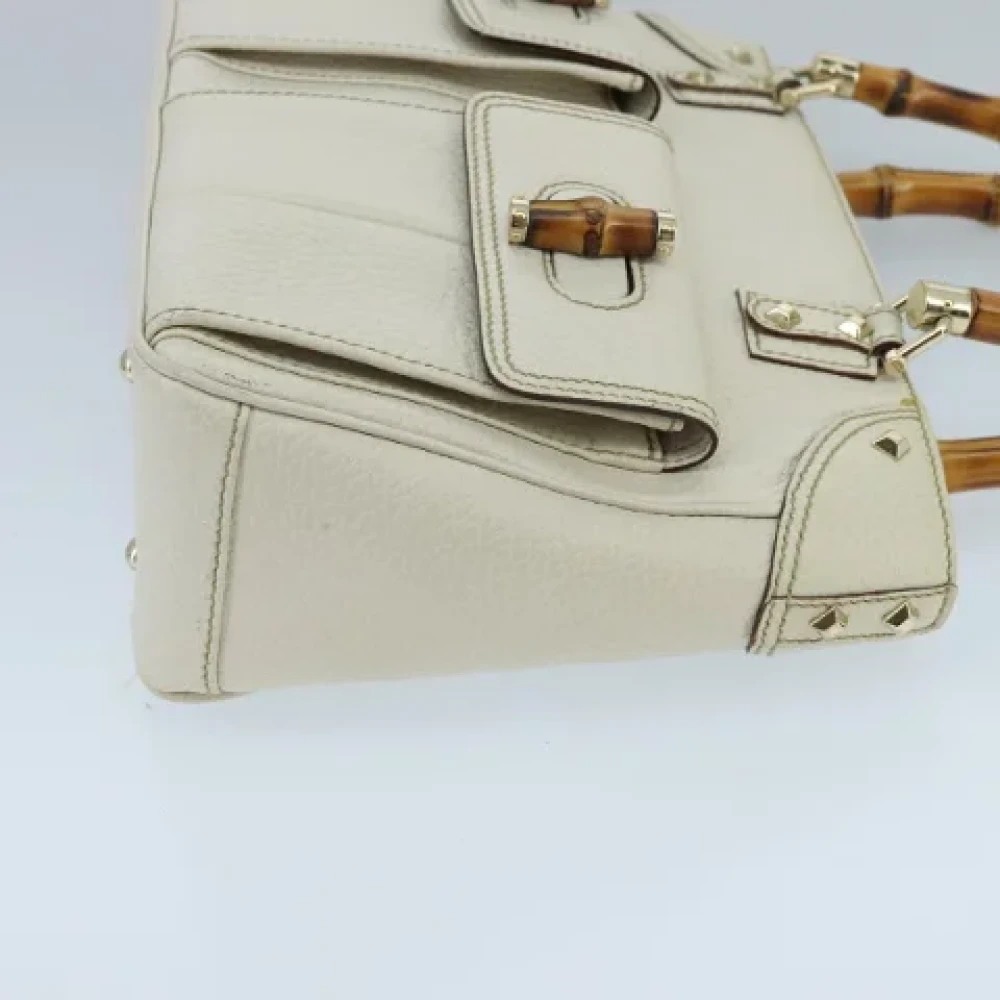 Gucci Vintage Pre-owned Leather handbags White Dames