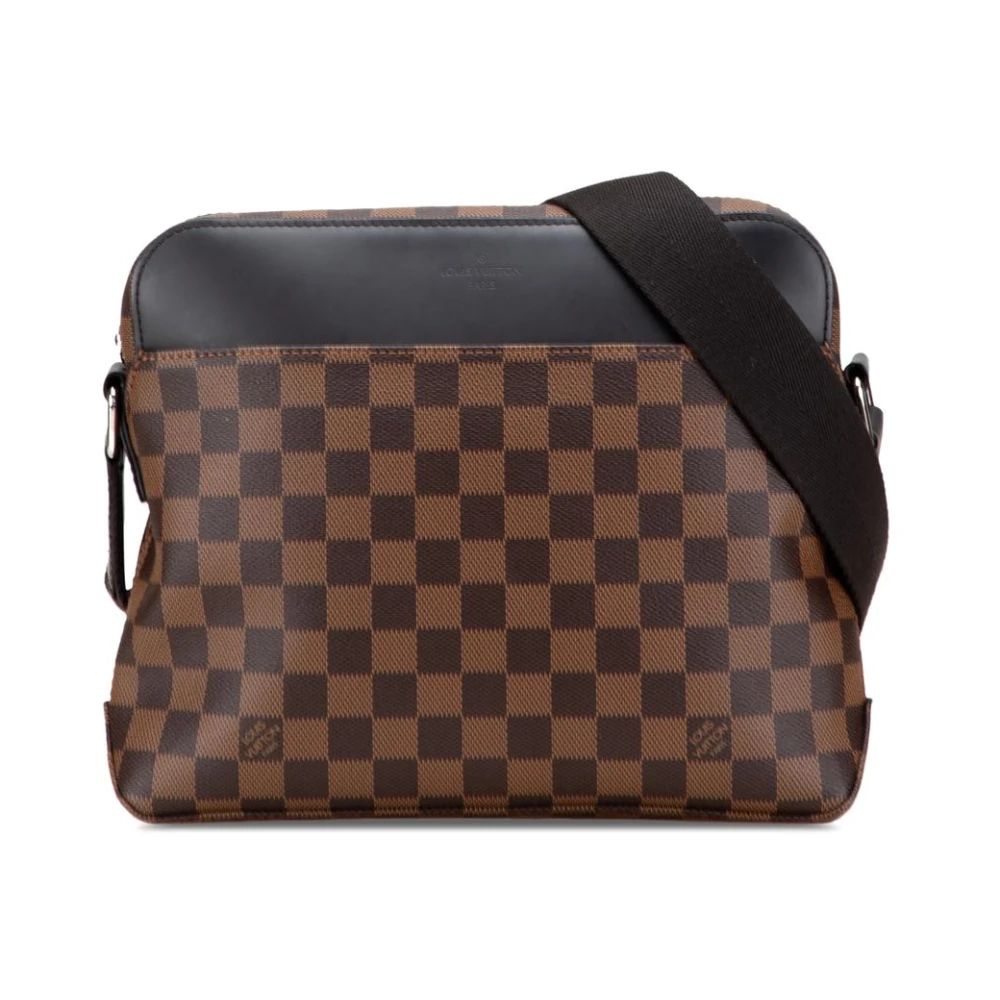 Louis Vuitton Vintage Women's Brown Vintage Cross Body Bags, One Size, Pre-Owned Crossbody Messenger Bag