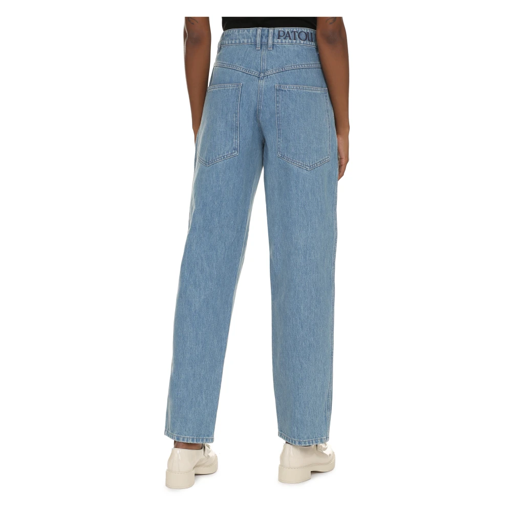 Patou Denim Cargo Broek Blue Dames