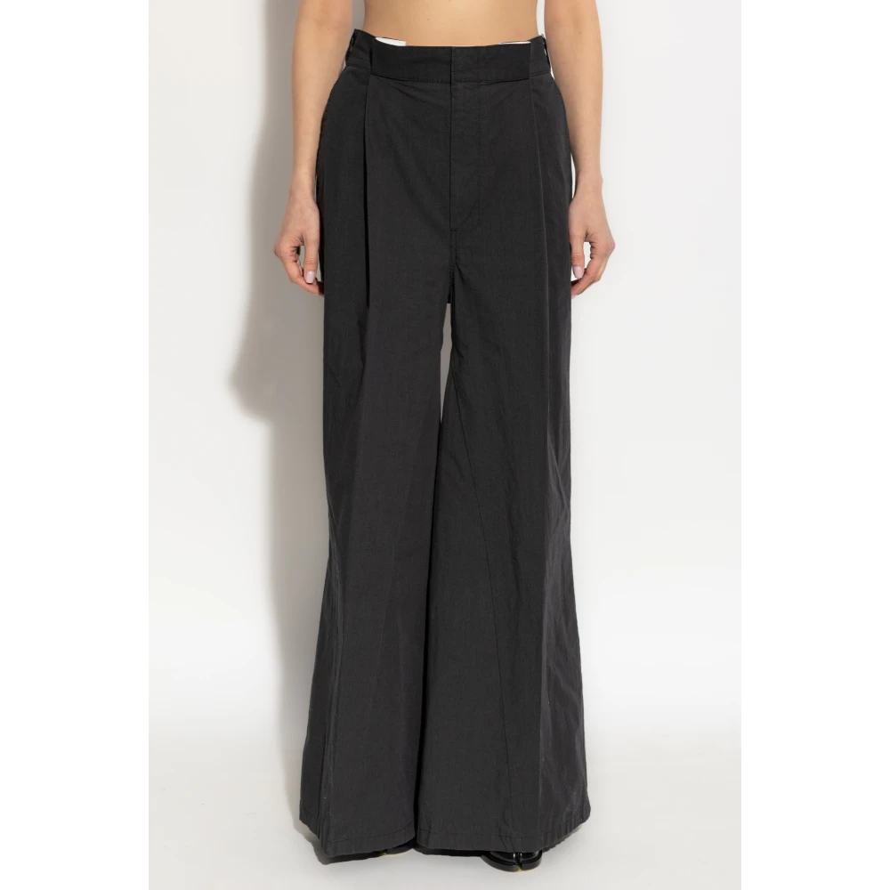 Maison Margiela Wijde broek Black Dames