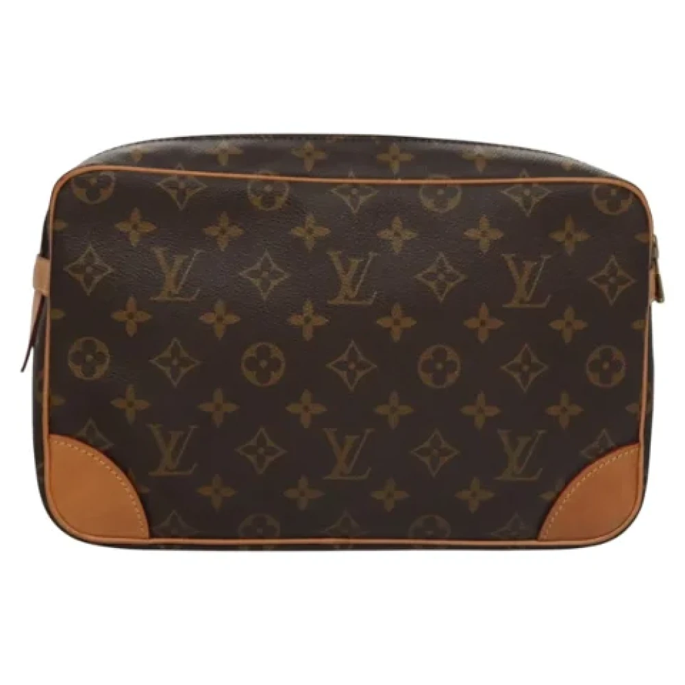 Louis Vuitton Vintage Pre-owned Canvas clutches Brown Dames