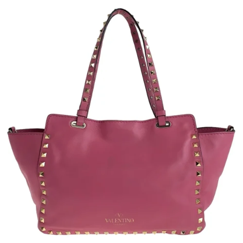Valentino Vintage Pre-owned Leather handbags Pink Dames