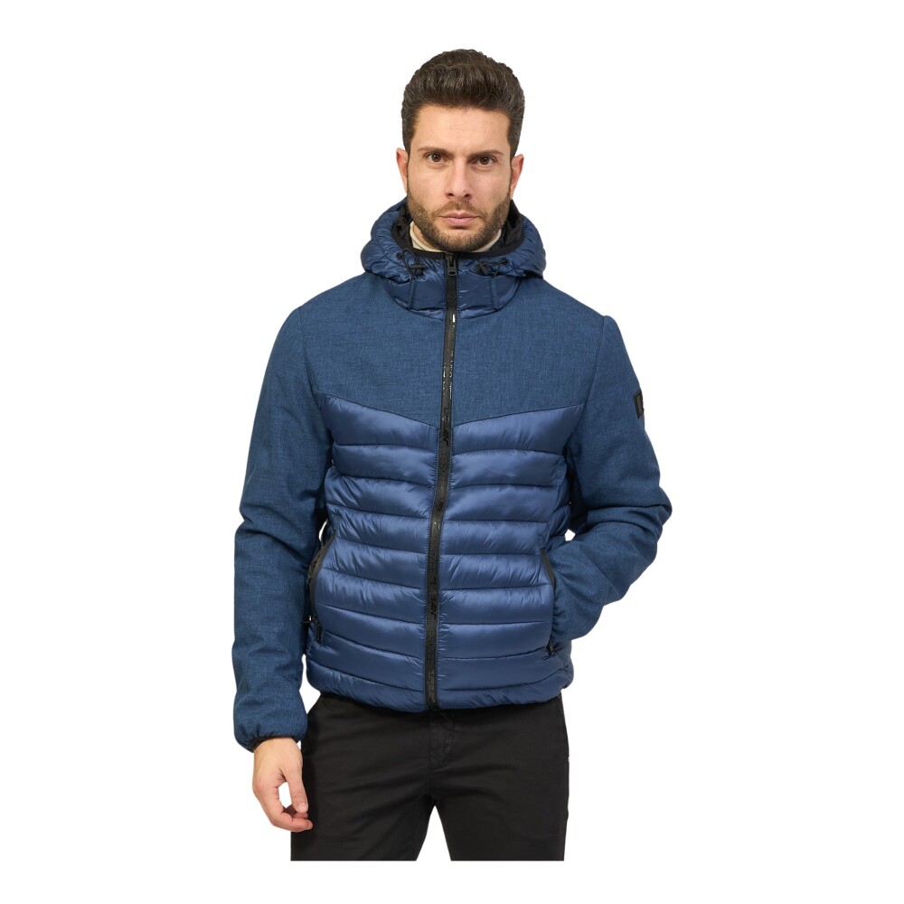 Chaqueta acolchada con outlet capucha hombre