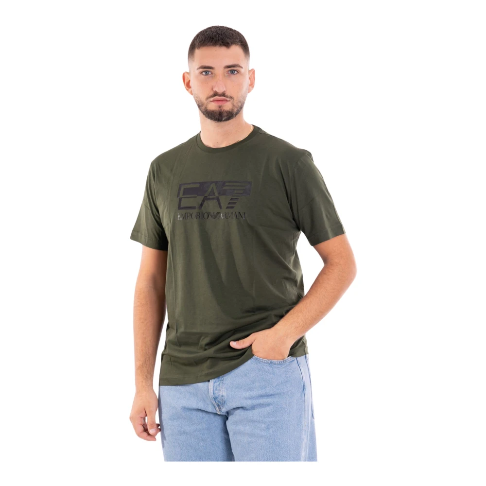 Emporio Armani EA7 Casual Logo T-shirt Green Heren