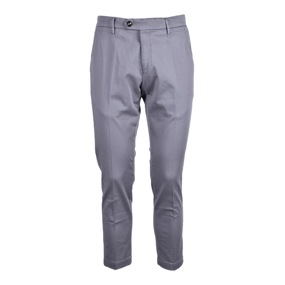 Michael Coal Katoen Elastaan Broek Gray Heren
