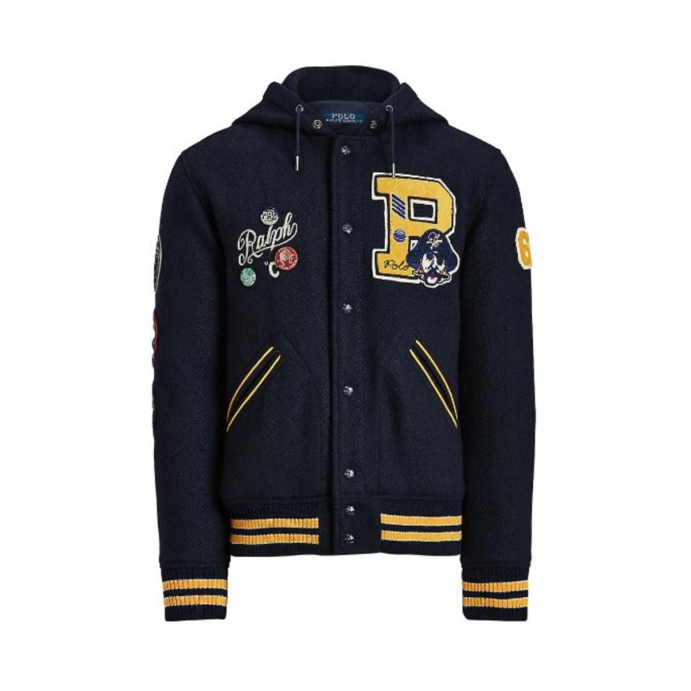 Polo Ralph Lauren Navy en Geel Varsity Jack Blue Heren