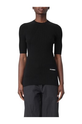 black-ribbed-knit-top