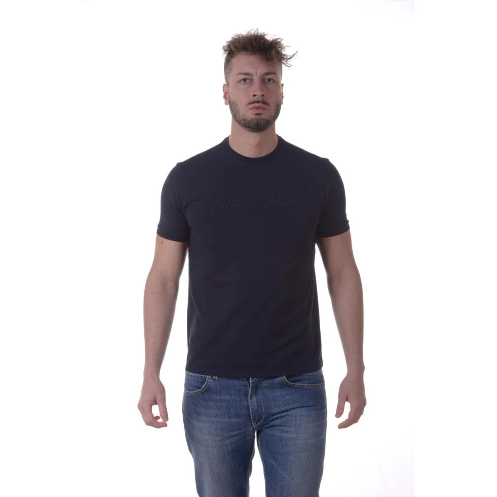 Armani Jeans Uomo Blu Top, L, New,