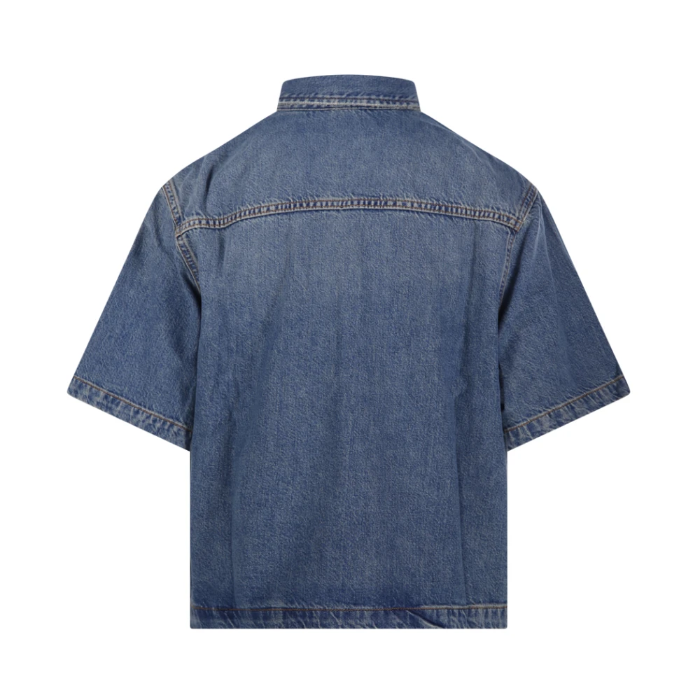 Haikure Blauwe Olijfshirt Ionische Stijl Blue Dames