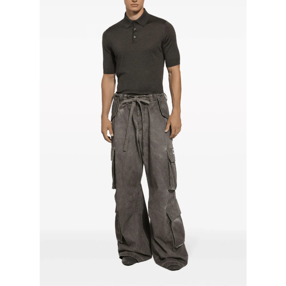 Dolce & Gabbana Straight Trousers Brown Heren