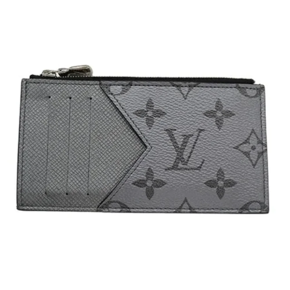 Louis Vuitton Vintage Pre-owned Fabric wallets Gray Heren