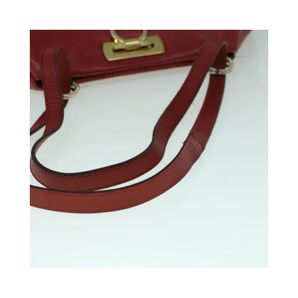 Salvatore Ferragamo Pre-owned Leather totes Red Dames