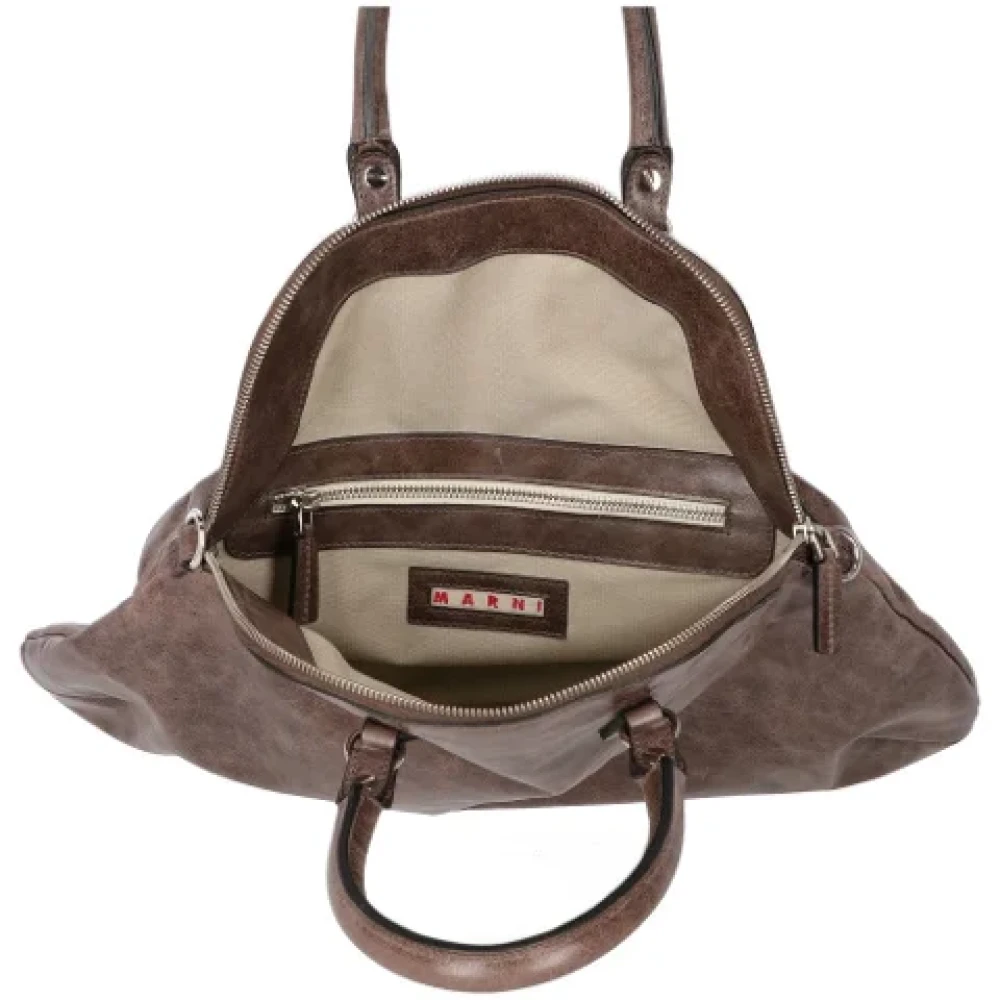 Marni Pre-owned Leather handbags Brown Dames